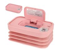 Baby Wet Warder - 7.87x4.8x1.57 pollici Dispenser pannolino pieghevole per viaggiare, mantiene salviettine calde e portatili per bambini per campeggio, auto, viaggi su strada e uso esterno, rosa, b