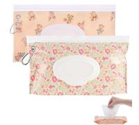 Baby Wet Wipes Pouches, 2 pezzi Baby Wet Wipes Dispensers, Porta Salviette Umidificate, Portable Baby Wipe Caso