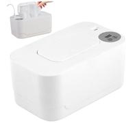 Baby wipe caldo più caldo pannolino pannolino caloroso da 55 ℃ a 65 ℃ salviette regolabili con luce di riscaldamento USB leggero Porta di capacità per la scuola materna bianca