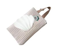 Baby Wipe Holder Travel, Portable Tissue Dispenser Bag, 9.06x5.91in Stroller Friendly Storage Case, Dustproof Container, Leakproof Dustproof Storage for Hand, Face, Makeup Removal