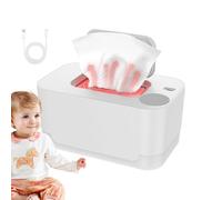 Baby Wipe Warmer Dispenser, Home Use Wet Wipes Warmer with Even Heating, Portable Space-Saving Diaper Heater Holder Case for Convenient Living Room Use