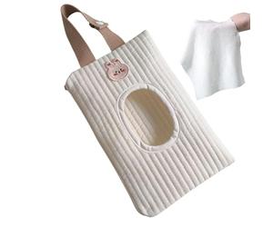 Baby Wipes Travel Base, Spouchable riutilizzabile - Borsa da viaggio per distributore di carta portatile - Custodia per supporto antipolvere, borsa per passeggino per passeggino, spiaggia, piscina