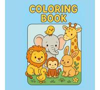 Baby Zoo Animals: Simple & Easy Coloring Book