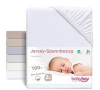 babybay Lenzuolo con angoli elasticizzati in jersey, per modello originale, colore: bianco