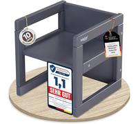 babybay Littlefoot - Pouf per bambini, 3 in 1, colore: Grigio ardesia