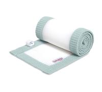 babybay Paracolpi 3D in rete piqué a nido d'ape, adatto per modello Maxi, Boxspring, Comfort e Comfort Plus, blu chiaro
