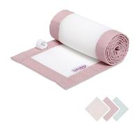 babybay Paracolpi 3D Mesh Royal, adatto per modello Boxspring XXL, rosa con pois glitter oro
