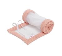babybay Paracolpi a nido d'ape, in rete, adatto per modello Boxspring XXL, rosa albicocca