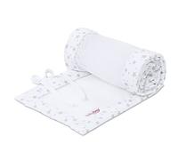 babybay Paracolpi in mesh per modello Boxspring XXL, bianco a stelle grigio perla
