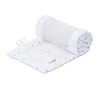 babybay Paracolpi in mesh per modello Boxspring XXL, bianco mix di stelle sabbia/azzurro