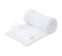 babybay Paracolpi in rete adatto per modello Boxspring XXL, bianco con stelle glitterate argento