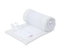 babybay Paracolpi in rete adatto per modello Maxi, Molle, Comfort e Comfort Plus, bianco con stelle glitterate blu diamante