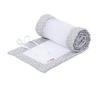 babybay Paracolpi in rete adatto per modello Maxi, Molle, Comfort e Comfort Plus, grigio chiaro stelle bianche