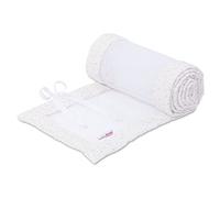 babybay Paracolpi in rete adatto per modello originale, bianco con stelle glitterate rosa