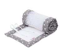 babybay Paracolpi in rete per modello Boxspring XXL, colore: tortora stelle bianche