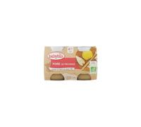Babybio Vasetti Frutta 4 Mesi Pera 2x130g - Alimento bimbi