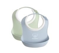 BabyBjörn Bavaglino Baby, 2 pz, Verde chiaro/Azzurro