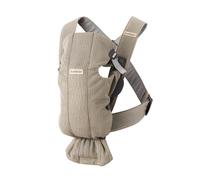 BabyBjörn Marsupio Mini Mesh 3D, Beige-grigio