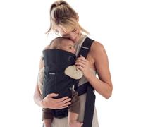 BabyBjörn Marsupio Mini Mesh 3D, Nero | Portabebè per neonato, 0-12 mesi (3,2-8 kg), ergonomico e facile da usare