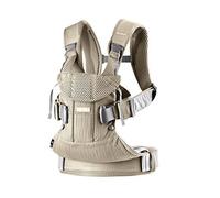 BabyBjörn Marsupio One Air, Mesh 3D, Beige-grigio