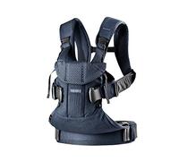BabyBjörn Marsupio One Air - Mesh 3D, Blu navy,Da 0 a 3 anni, Min 3,5 kg - max 15 kg, 4 possizioni, Ergonomico