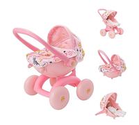 Babyboo - Passeggino 4 in 1 My First Carrozzina, motivo con stampa giungla, carrozzina per bambini, carrozzina, seggiolino per bambini, accessori per bambole dai 18 mesi in su