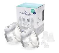 BabyBuddha Tazze tiralatte a mani libere, contenitori riutilizzabili per tiralatte materno, discreto, potente, tiralatte indossabili, leggere e portatili, confezione da 2 (22-24 mm)