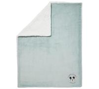 Babycalin - Coperta per neonati 75 x 100 cm Mickey Good Morning Disney Baby - Ultra morbida flanella ricamata foderata Sherpa - Calda e soffice