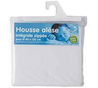 babyCalin - Coprimaterasso con cerniera intera 60x120cm Bianco