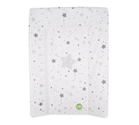 babyCalin Fasciatoio Luxury Star Grey 50 x 70 cm - Con tabella altezza stampata, 0.6 milliliters, 1 Piece, 1
