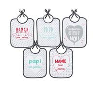 babyCalin Set di 5 bavaglini