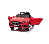 BabyCar Mercedes CLS 350 AMG | Macchina Elettrica per Bambini 12V con 2 Motori 25W | Auto Elettrica Per Bambini Telecomandata, Sedile in Pelle, Porte Apribili, MP3/USB | Licenza Ufficiale | Rossa