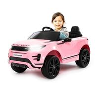 BabyCar Range Rover Evoque | Macchina per Bambini Elettrica Telecomandata 12V 2 Motori 35W | Auto Elettrica per Bambini 2 Posti | Sedile Pelle, Porte Apribili, USB | Licenza Ufficiale | Rosa, MP4