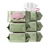 Babycare Salviette Umidificate Originali per Bambini, 640 Pezzi (8 Confezioni), 100% Fibra Vegetale Naturale, per Pelli Sensibili, la confezione può variare (80 count/6packs/box)