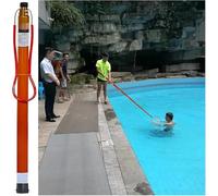 BABYCE Rescue Hook, 150 550 650cm Telescoping Pole Pool Swimming Saving Equipment for Drowning Swimmers, Portables Adjustable Pool Pole with Reflective Collars(120-650cm/47-256in)