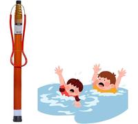 BABYCE Safety Pool Hook with Extension Pole - Telescoping Pool Pole Fiberglass 14 18 21 Feet Long - Water Rescue Equipment Retrieve Floating Objects/Struggling Swimmers(L1.2~6.5m/3.9~21.3ft)