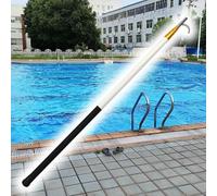 BABYCE Swimming Pool Safety Hook, Water Telescopic Rescue Pole - Fibreglass Safety Hook Pools - 4m 5m 6m Adjustable Heavy Duty Retractable Pool Rescue Hook for Emergency Life-Saving(White,4m/13.1ft)