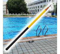 BABYCE Swimming Pool Safety Hook, Water Telescopic Rescue Pole - Fibreglass Safety Hook Pools - 4m 5m 6m Adjustable Heavy Duty Retractable Pool Rescue Hook for Emergency Life-Saving(Yellow,6m/19.6ft)