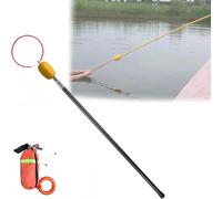 BABYCE Telescopic Beach Rescue Hook, Black Adjustable Swimming Pool Safety Hook with Pole - 1m 2m 3m 4m 5m 6m 7m 8m 9m 10m - Emergency Rescue Equipment for Pool Safety(L 500cm/16.4ft)
