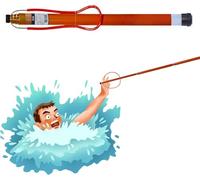 BABYCE Telescopic Pole Life Saving Hook for Swimming Pool/Water Parks/Beach, Emergency Life Preserving Saving Rescue Equipment Pool Lifeguard Rescue Rod(1.2-6.5m(4.9ft-21.3ft))