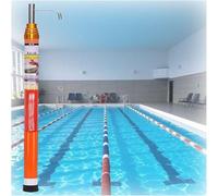 BABYCE Telescopic Pole Pool Rescue Hook, Pool Hook And Life Safety Ring, Lightweight Emergency Life Preserving Saving Equipment for Shallow Deep Water(Orange-with Hook,550cm)