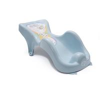 BabyDam WarmWave Supporto per Bagnetto Neonati, Sedile da Bagno Ergonomico con Ventose, Sicuro e Confortevole, Adatto da 0 a 6 Mesi, Blu