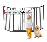 BabyDan Galten M, 90-146 cm, Cancelletto per scale/divisorio per stanze, Nero, Made in Denmark - Cancelletto per bambini (Cancelletto per animali domestici)