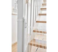BabyDan Il kit di installazione universale per scale in legno massello permette di montare cancelli di sicurezza sulle scale, pali Newel Balaustre, bianco