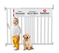 BabyDan MultiDan, 62,5-106. 8 cm, Cancelletto estensibile per scale/cancello per bambini, Metallo, Bianco, Made in Denmark - (Cancelletto per animali/cane)