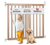 BabyDan Odense, 60,5-102 cm, Cancelletto estensibile per scale/cancello per bambini, legno, Made in Denmark - (Cancelletto per animali domestici)