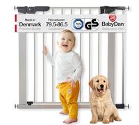 BabyDan Premier, Cancelletto a pressione, 79,5-86,5 cm, Cancelletto per bambini, Metallo, Argento, Made in Denmark - (Cancelletto per animali/cane)