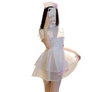 Babydoll Camicia da notte Anime Lingerie Body Pizzo Camicia da notte Uniforme Cosplay studentessa Set cameriera vestito insegnante XL