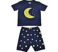 Babyfashion Pigiama Pantaloncini 2 Pezzi di Dinosauro Eccetera Sia Par Bambino Sia per Ragazzo Sono 100% di Cotone(da 2 Anni Fino a 11 Anni)(Luna 3-4 Anni)