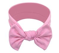 BABYGIZ Fasce per capelli per neonata, in cotone, fatte a mano, con fiocco, accessori per capelli, rosa, 1 pezzo (confezione da 1)